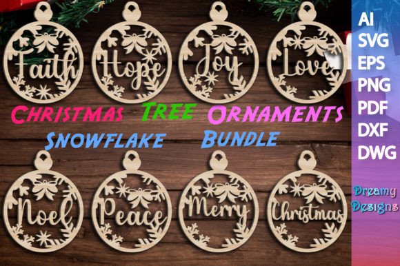 Download Christmas Snowflake Ornament Bundle SVG - Ornament bundle svg Collection