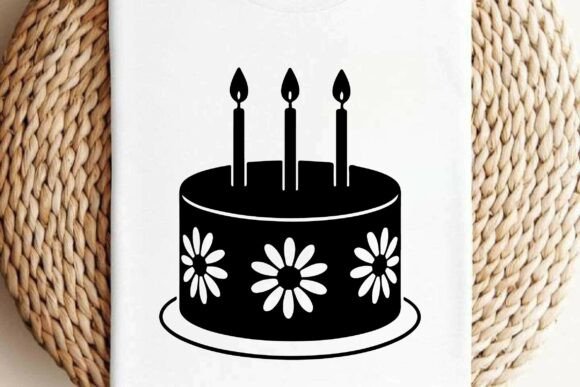 Download Daisy Birthday Cake SVG Clipart Vector - Birthday cake svg Collection