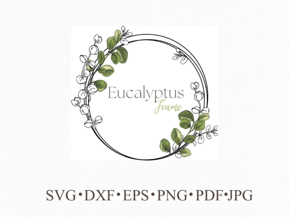 Download Eucalyptus Wedding Frame Sublimation - Wedding frame Collection