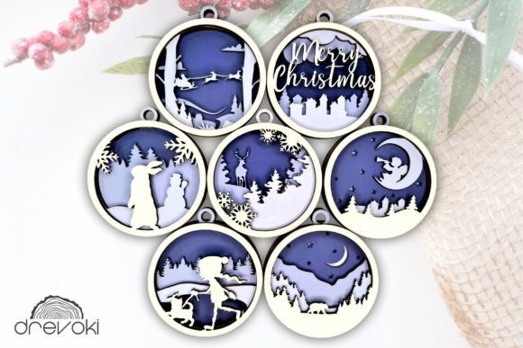 Download Christmas Ornament Bundle Svg, Laser Cut - Ornament bundle svg Collection