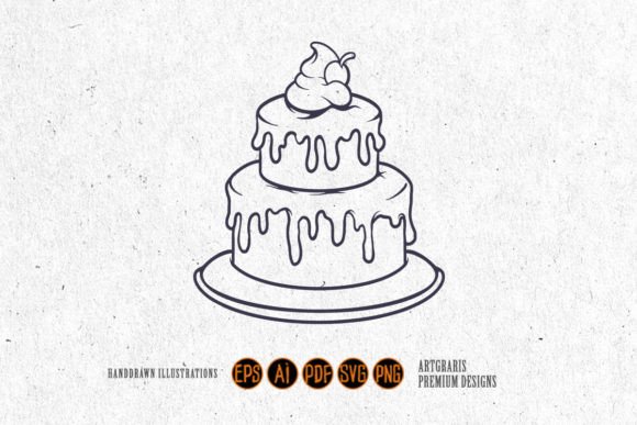 Download Silhouette Delicious Birthday Cake Svg - Birthday cake svg Collection