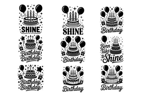 Download Birthday Cake Svg Vector Bundle - Birthday cake svg Collection