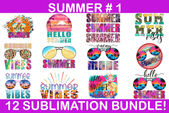 Download 12 Sublimation Summer Bundle #1 - Sublimation summer bundle Collection