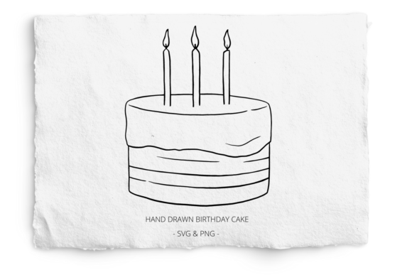 Download Minimalist Birthday Cake SVG, PNG - Birthday cake svg Collection