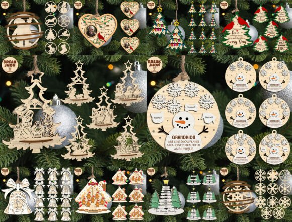 Download Christmas Ornament Bundle SVG - Ornament bundle svg Collection