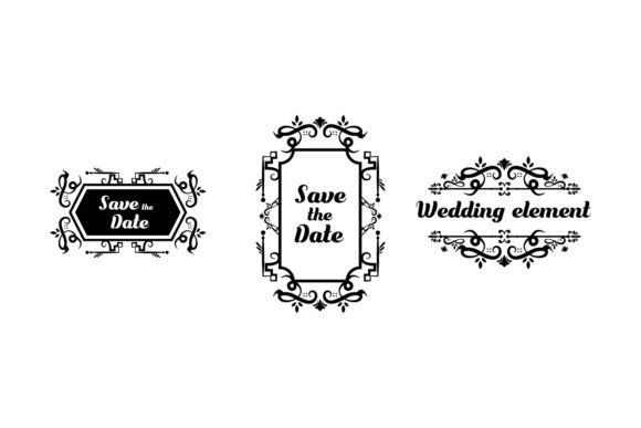 Download Set of Decorative Vintage Wedding Frame - Wedding frame Collection