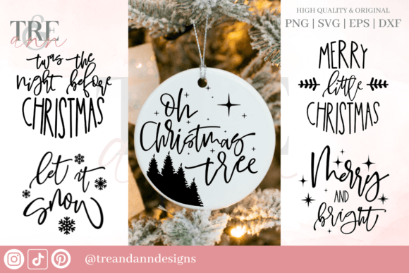 Download Christmas Ornament Bundle SVG PNG EPS - Ornament bundle svg Collection