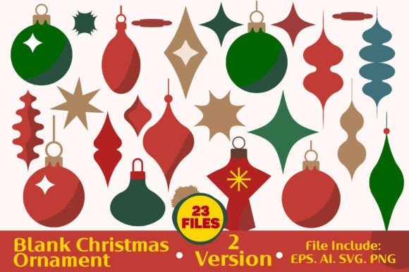 Download Blank Christmas Ornament Bundle SVG - Ornament bundle svg Collection