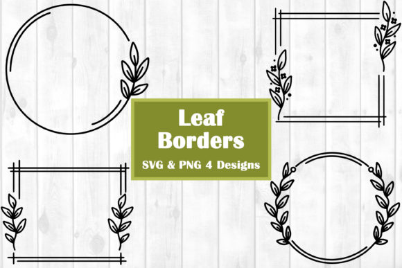 Download Leaf Border SVG, Leaf Wreath SVG, Frame - Border Collection