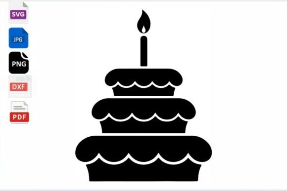 Download Tiered Birthday Cake SVG Cut File - Birthday cake svg Collection